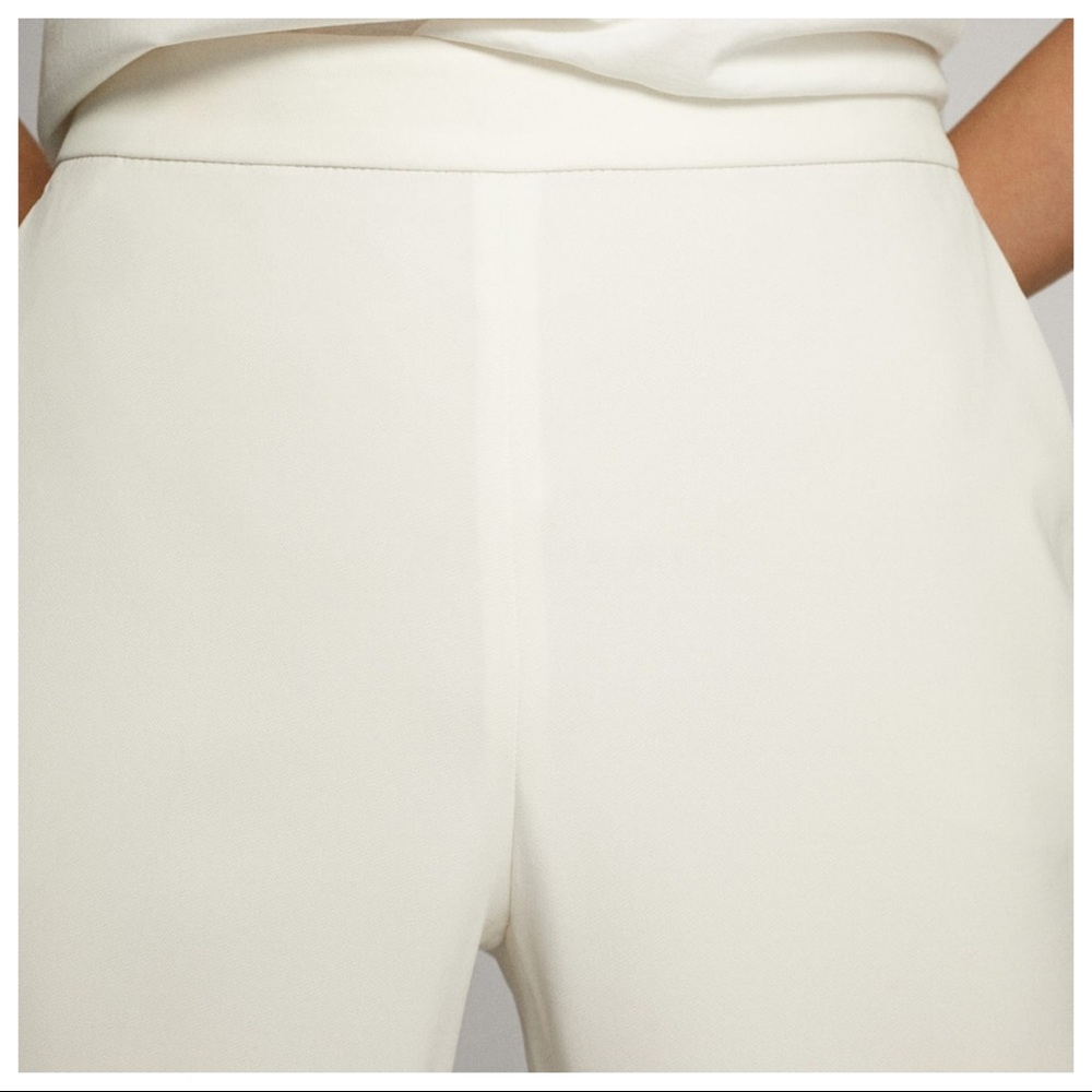 NWT. Massimo Dutti White Trousers Size 10 - Picture 5 of 11